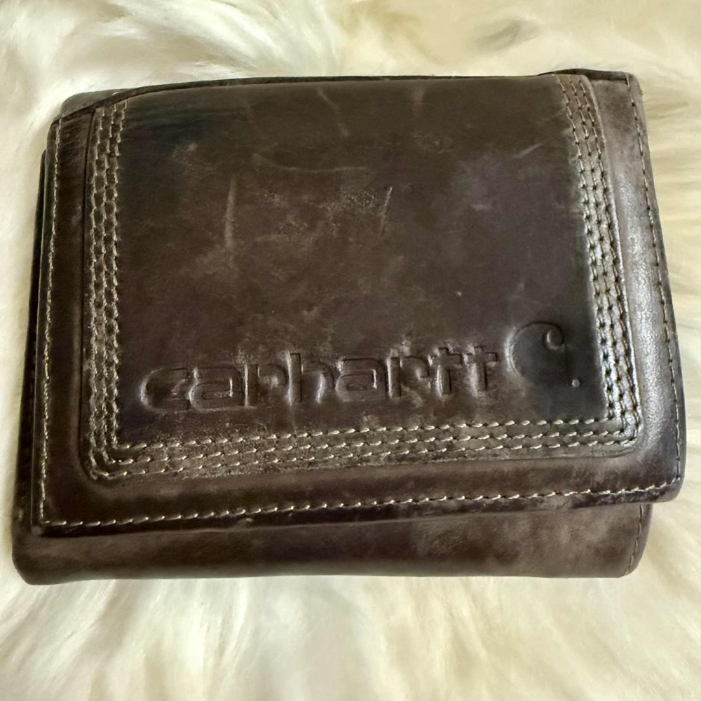 Carhartt Taupe Leather wallet